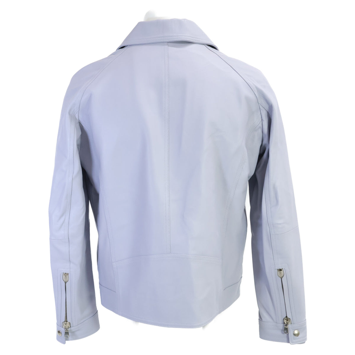 EMMETI B.R.SHOP Gabriele Nappa Lambskin Ice Blue Jacket Size 46