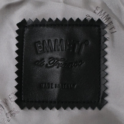 EMMETI B.R.SHOP Gabriele Nappa Lambskin Ice Blue Jacket Size 46
