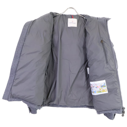 MONCLER MONTGENEVRE Wool Hooded Down Jacket Gray Size 3