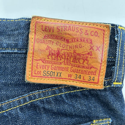 LEVI'S LVC S501XX War Model Indigo Denim Jeans Size W34 L34