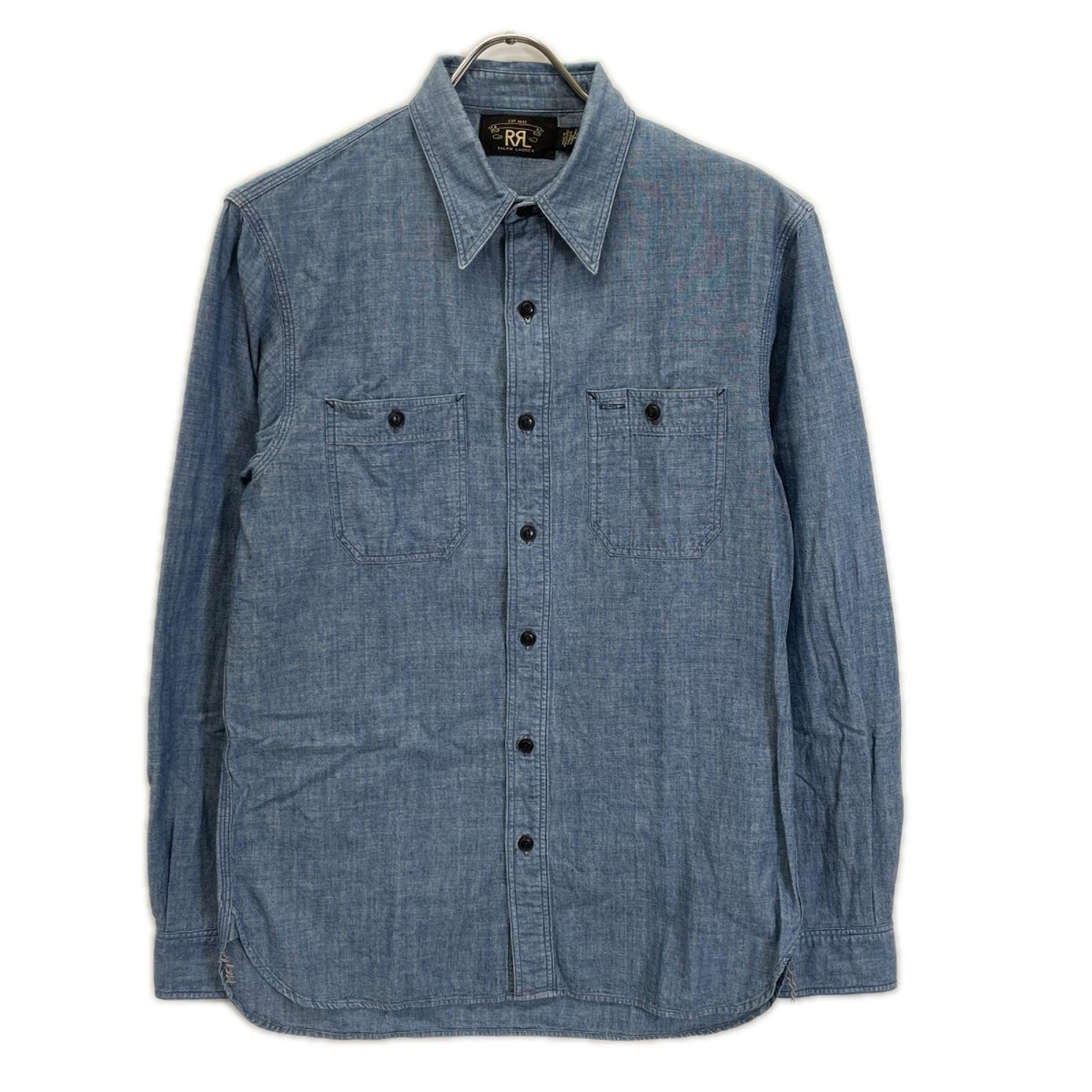 RRL Indigo Chambray Work Shirt Blue Size S