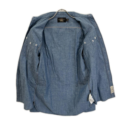 RRL Indigo Chambray Work Shirt Blue Size S