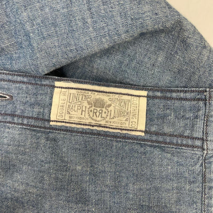 RRL Indigo Chambray Work Shirt Blue Size S