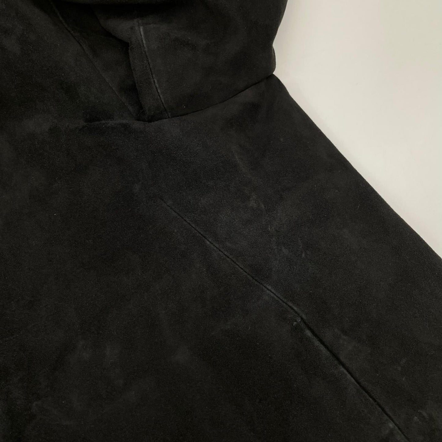 Theory Black Suede Zip Up Jacket Size M