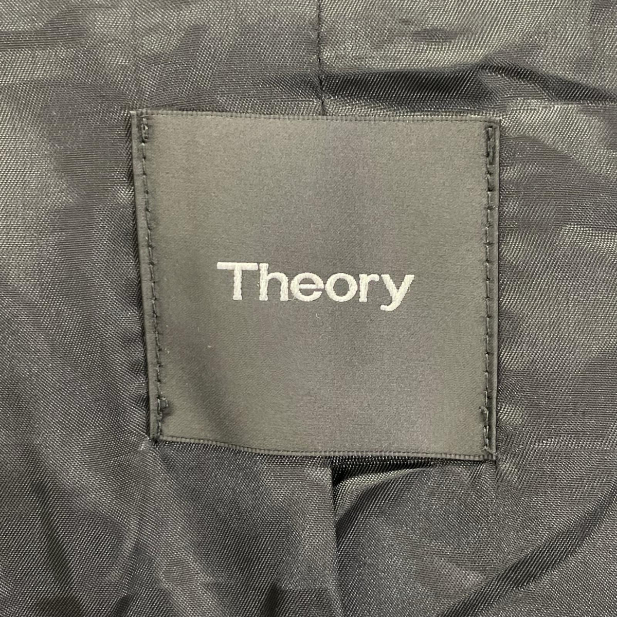 Theory Black Suede Zip Up Jacket Size M