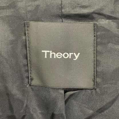Theory Black Suede Zip Up Jacket Size M