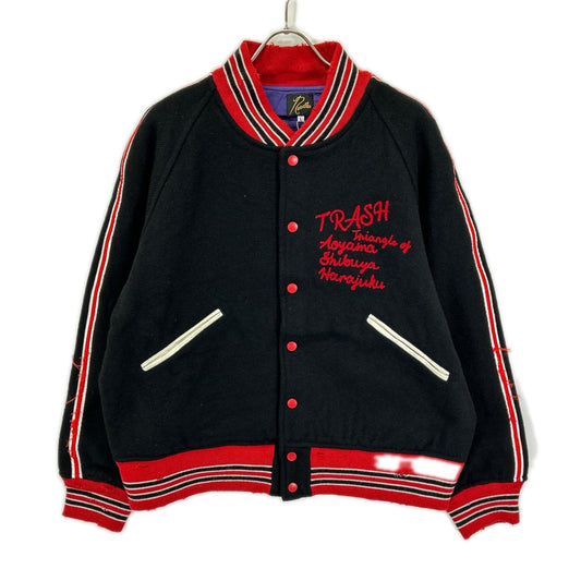 needles Deconstructed Lettered Jacket Melton Black Size L