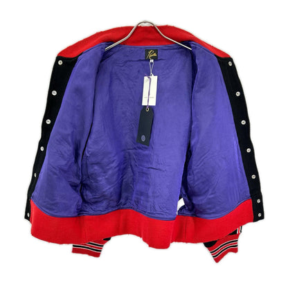 needles Deconstructed Lettered Jacket Melton Black Size L