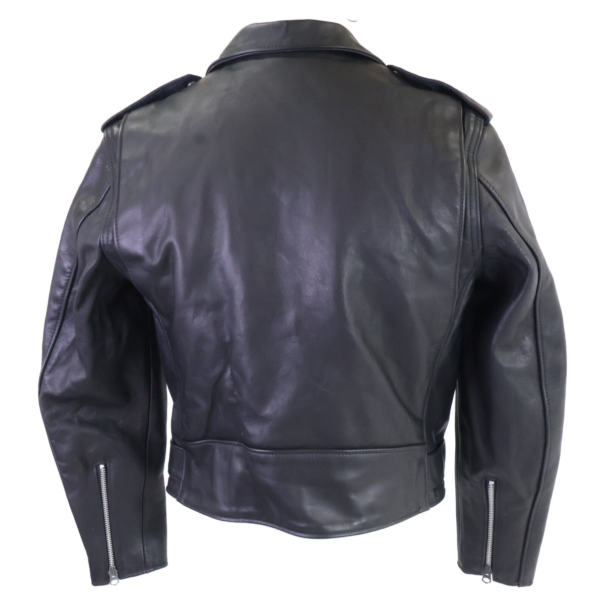schott 613NS One Star Steerhide Leather Jacket Black Size 38