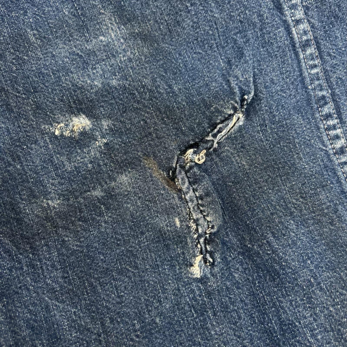 VINTAGE 60s-70s Indigo TALON Zipper Jeans