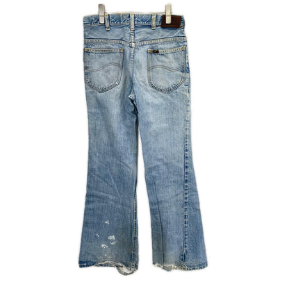 Lee 70s-80s Indigo 42TALON Zipper Flare Denim