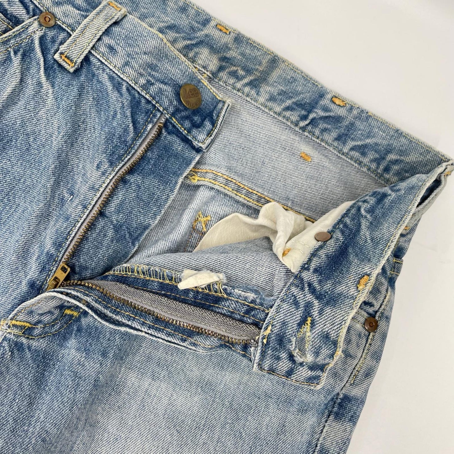 Lee 70s-80s Indigo 42TALON Zipper Flare Denim