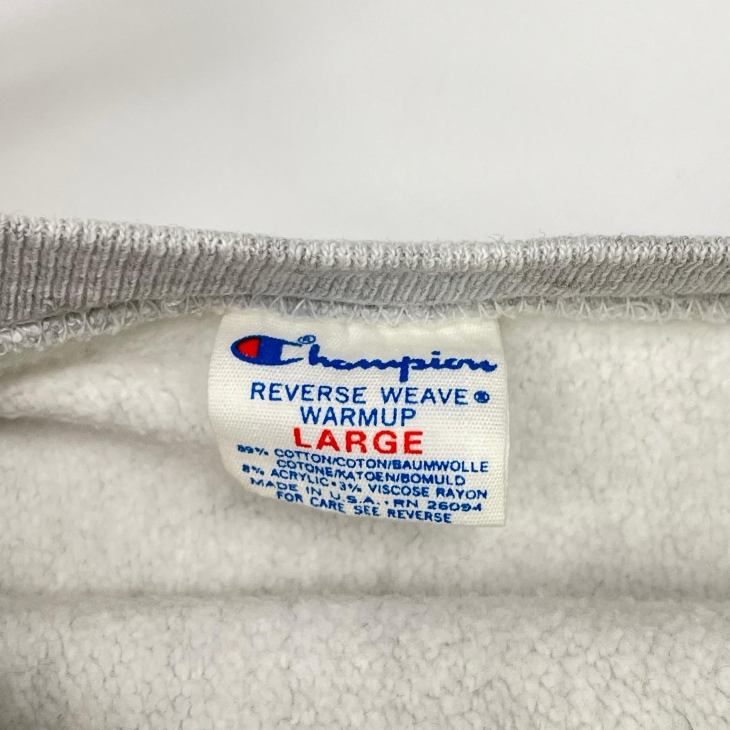 Champion 80s USA Reverse Weave Gray Hoodie Size L