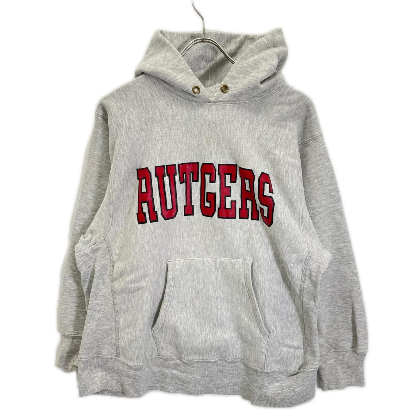 Champion 80s USA RUTGERS Reverse Weave Hoodie Gray Size L