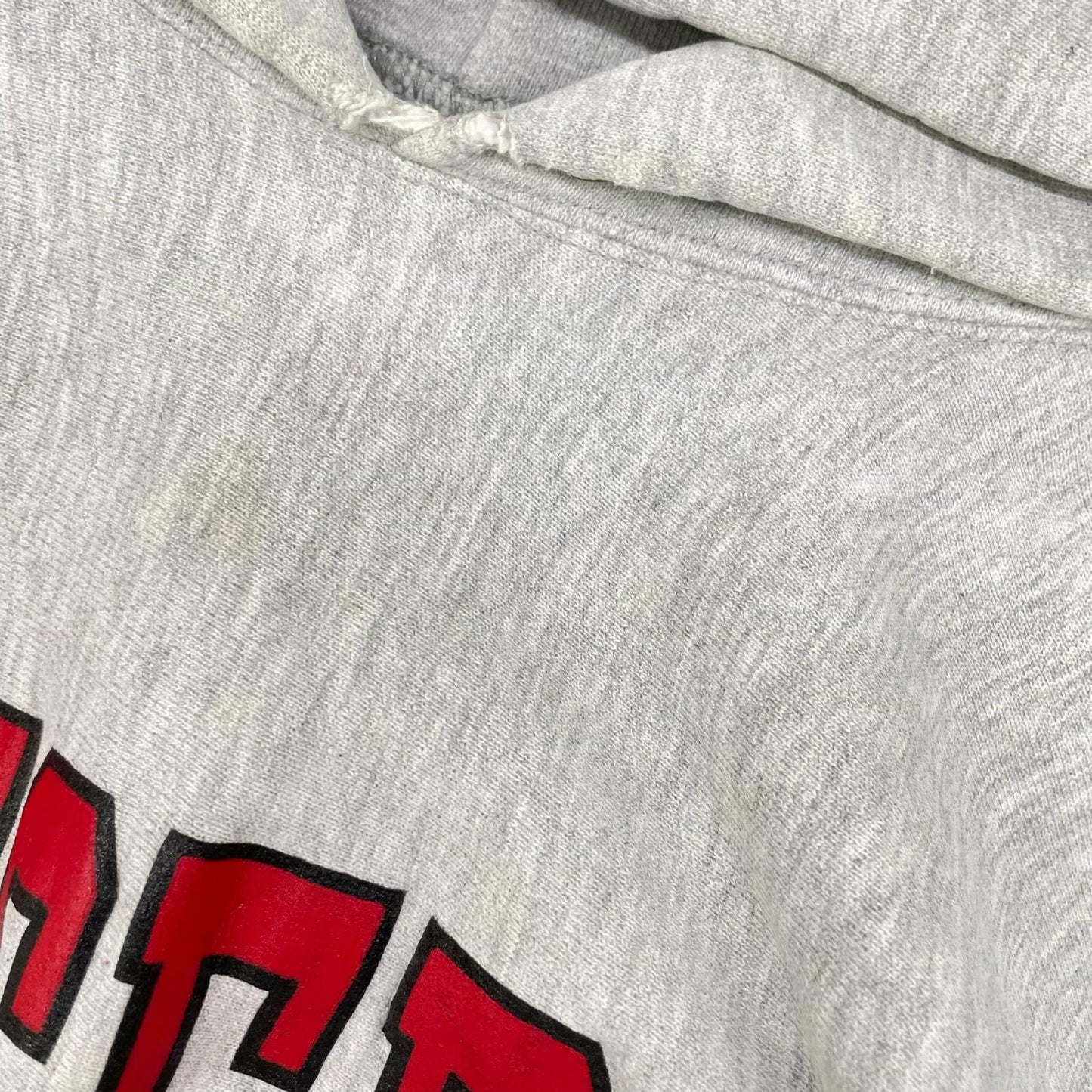 Champion 80s USA RUTGERS Reverse Weave Hoodie Gray Size L
