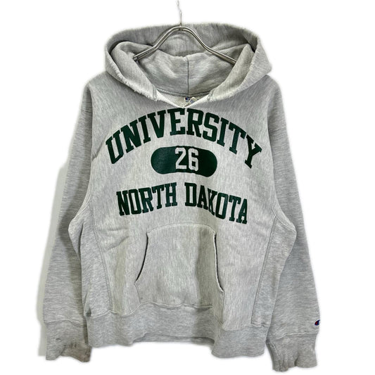 Champion 80s USA Reverse Weave N. Dakota Hoodie Size L