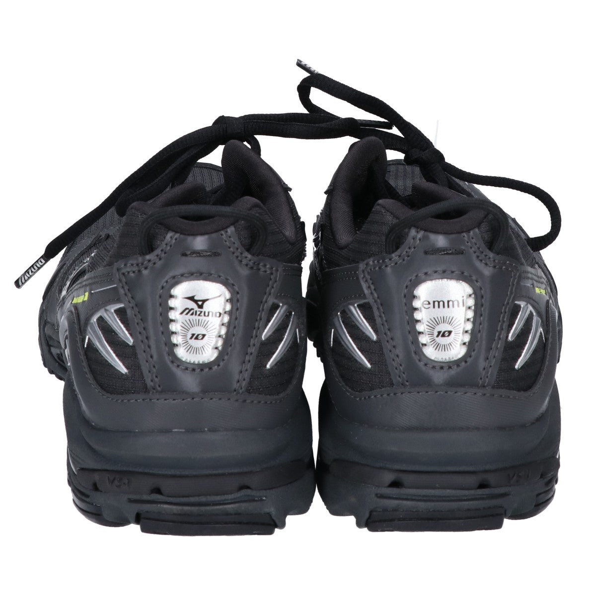 MIZUNO x emmi WAVE RIDER 10 Black Sneakers Size 25.5cm