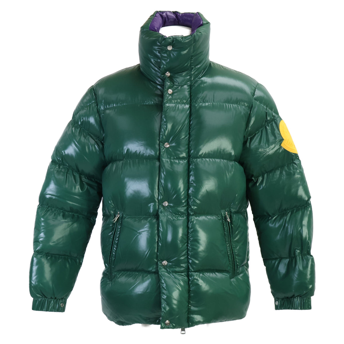 MONCLER GENIUS Dervax Big Logo Patch Jacket Green Size 1