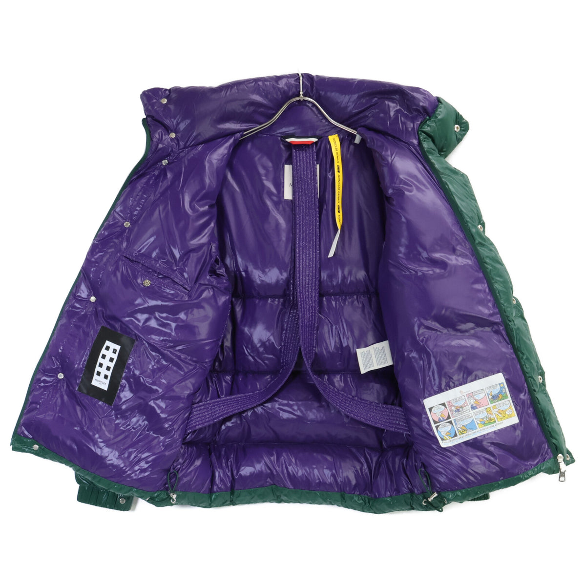 MONCLER GENIUS Dervax Big Logo Patch Jacket Green Size 1