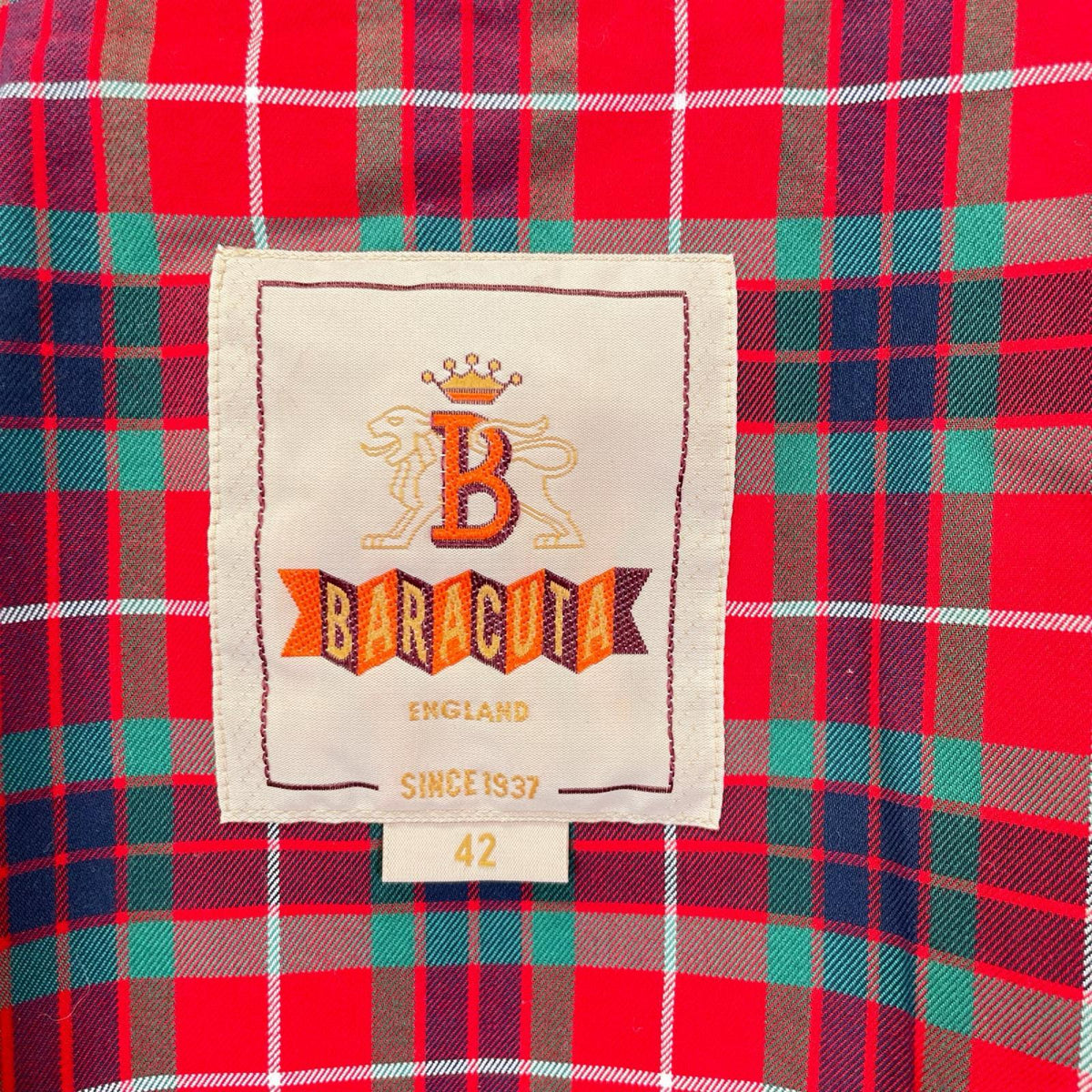 BARACUTA G9 Khaki Harrington Jacket UK Made Size 42