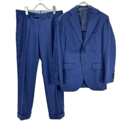 UNIVERSAL LANGUAGE Blue Wool Stripe 2-Piece Suit Size 44