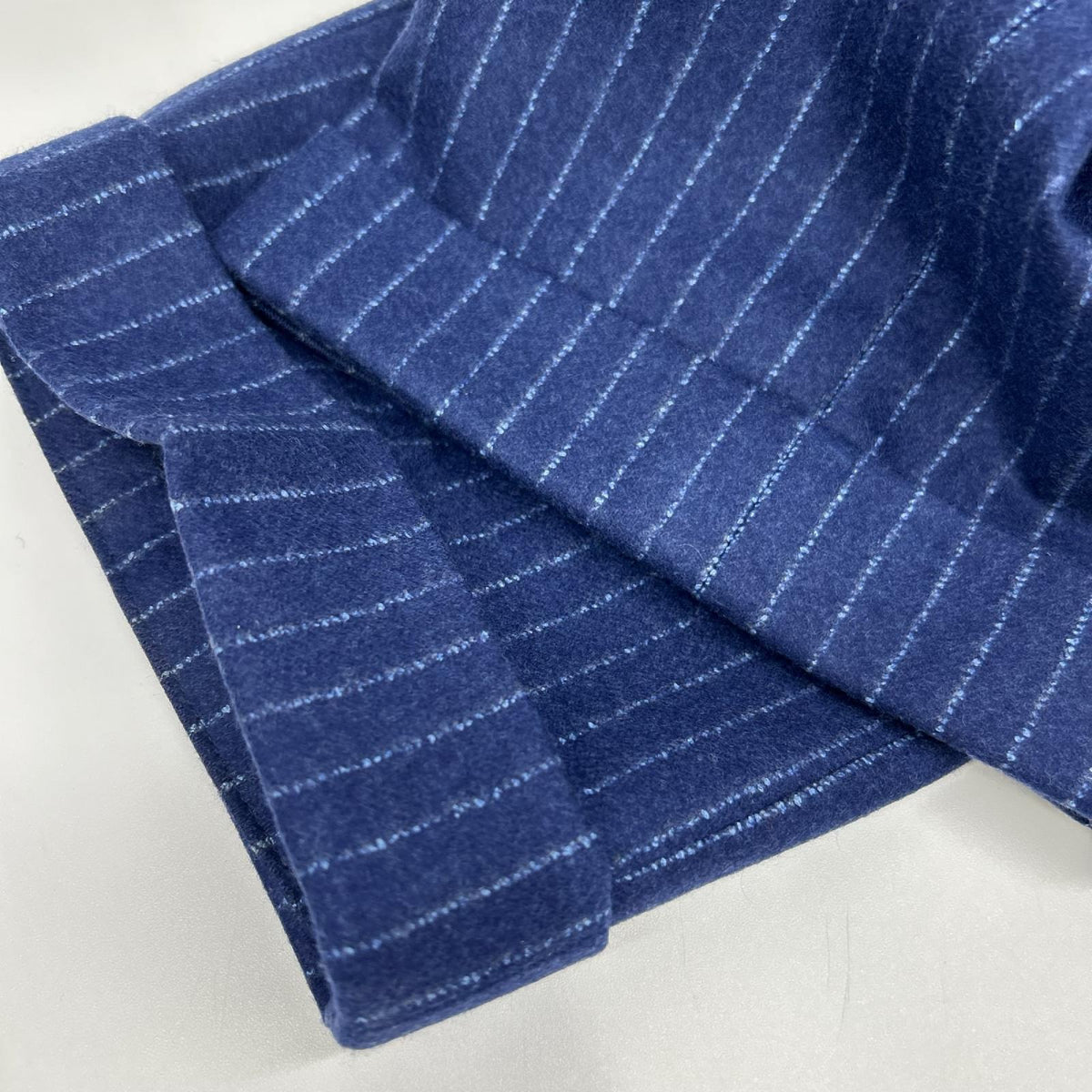UNIVERSAL LANGUAGE Blue Wool Stripe 2-Piece Suit Size 44