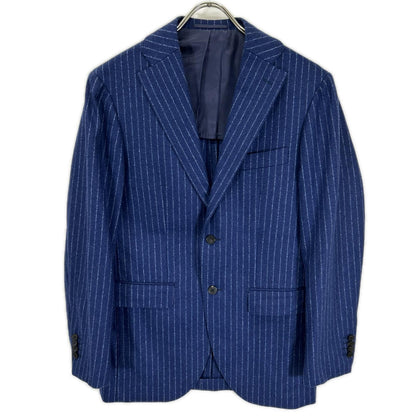 UNIVERSAL LANGUAGE Blue Wool Stripe 2-Piece Suit Size 44