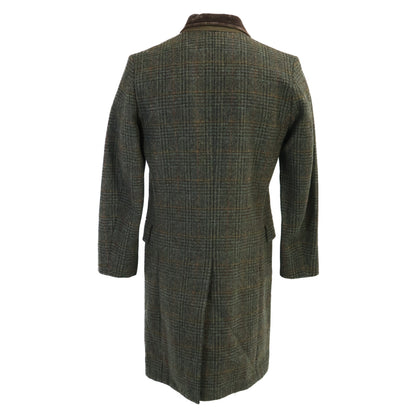 RRL 23AW Velvet Collar Plaid Shetland Twill Coat Size XS