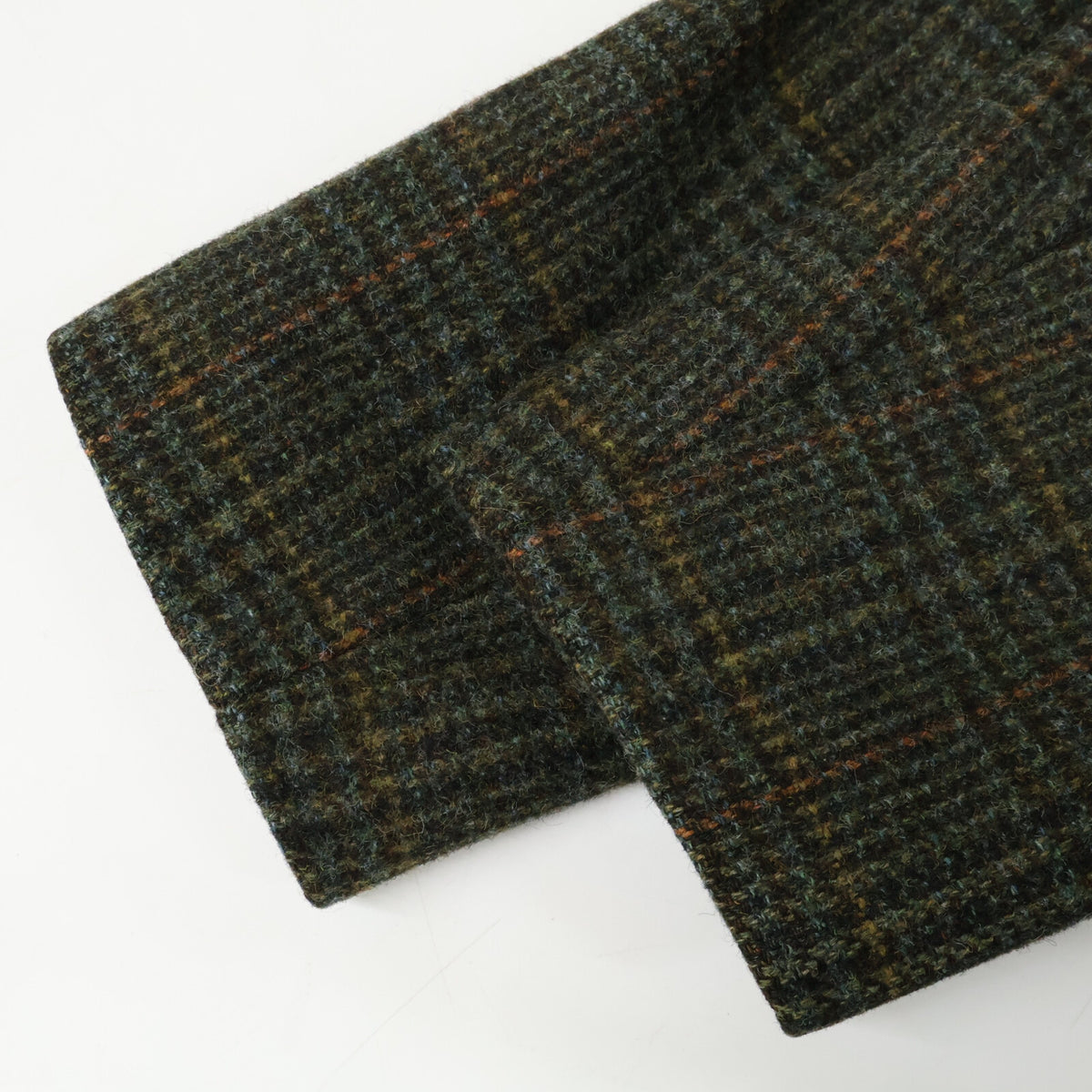 RRL 23AW Velvet Collar Plaid Shetland Twill Coat Size XS