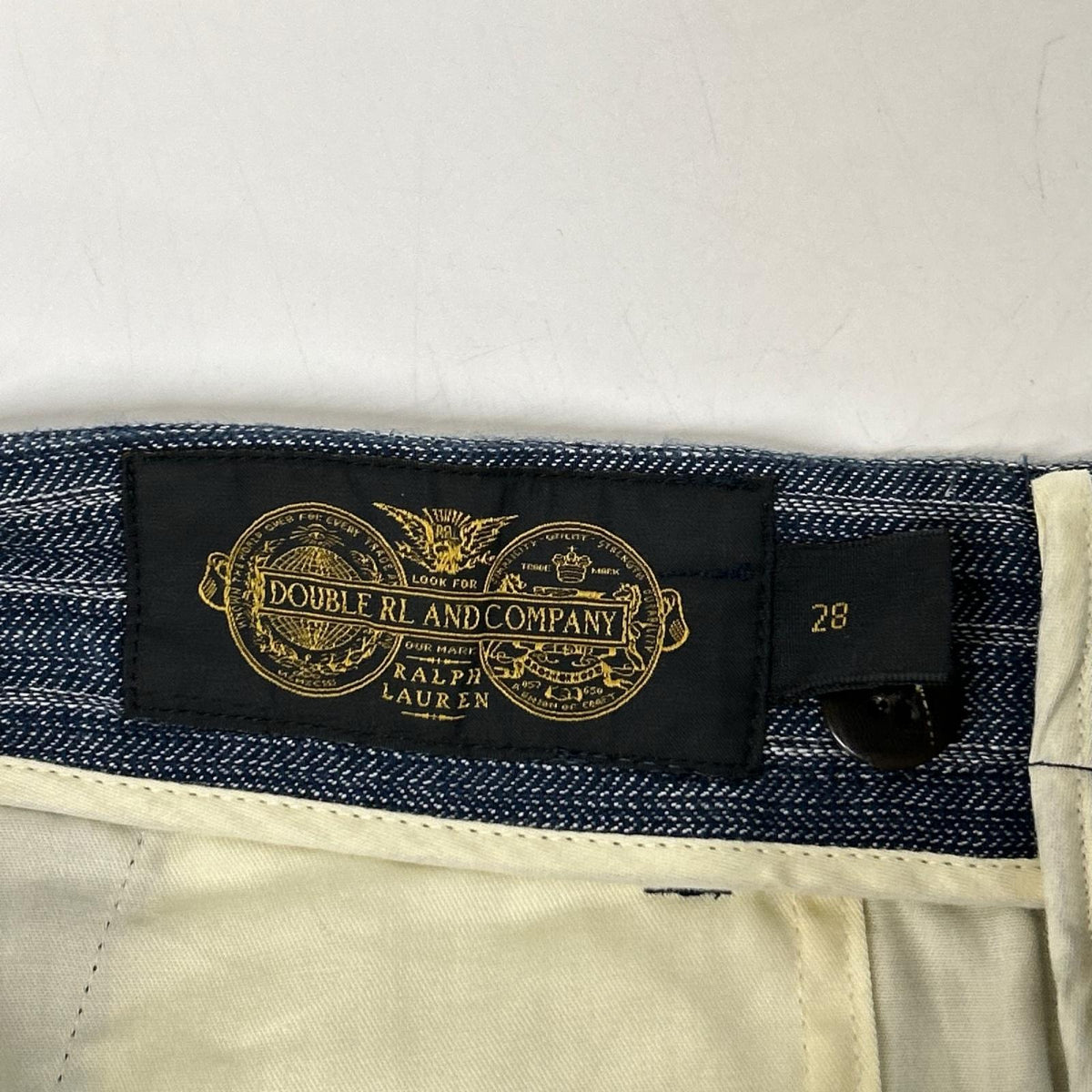 RRL Italian Indigo Stripe Tapered Slacks Size 28