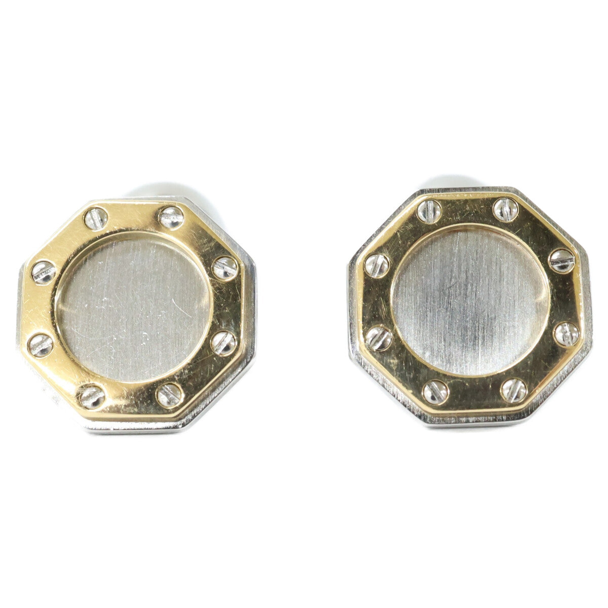 Cartier K18YG SS Santos Octagon