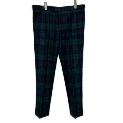 BERNARD ZINS x BEAMS F Blackwatch Wool Trousers Size US32