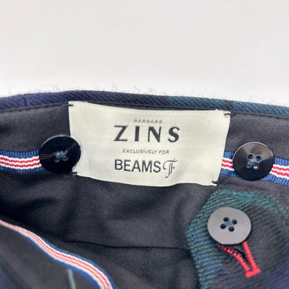 BERNARD ZINS x BEAMS F Blackwatch Wool Trousers Size US32