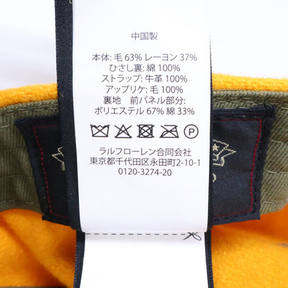 RRL Yellow Eagle Patch Wool Blend Ball Cap Size ONE SIZE
