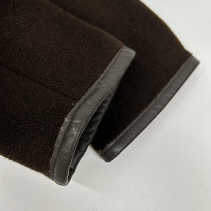 gloverall xYMC Dark Brown Wool Blend Arm Patch Coat