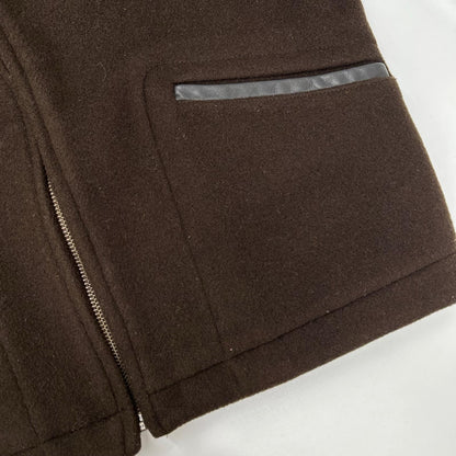 gloverall xYMC Dark Brown Wool Blend Arm Patch Coat