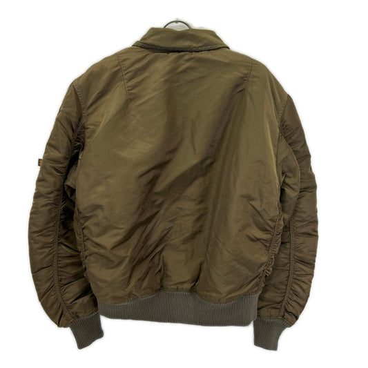 ALPHA INDUSTRIES Khaki CWU-45 Flight Jacket Size LARGE