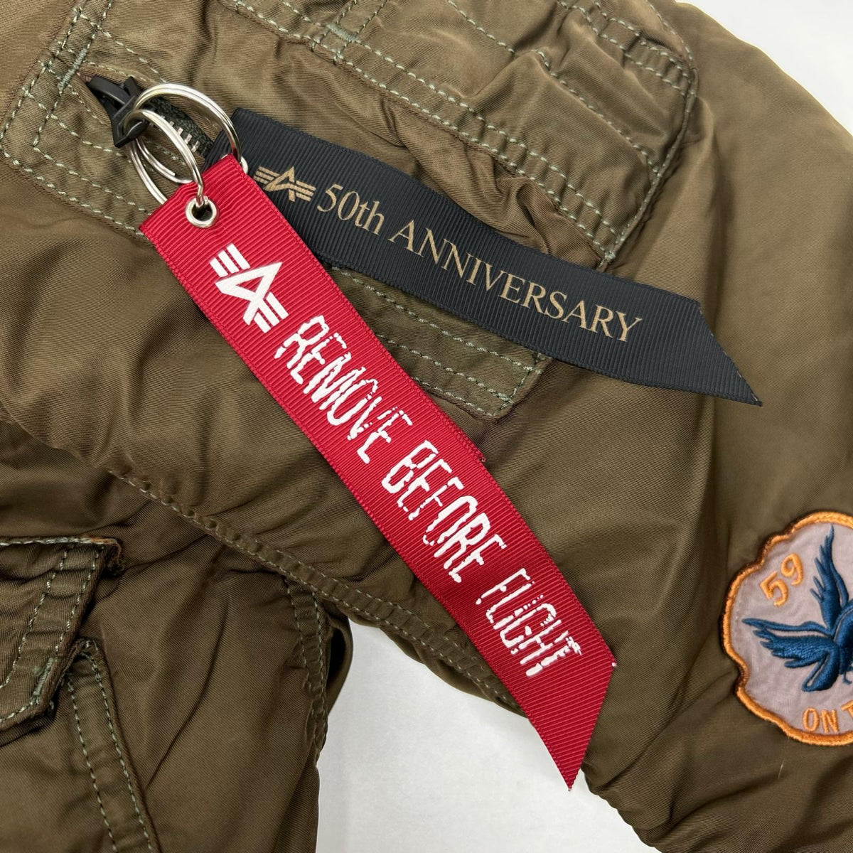 ALPHA INDUSTRIES Khaki CWU-45 Flight Jacket Size LARGE