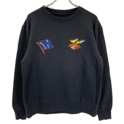 TOYO ENTERPRISE Black Suka Crew Sweat Alaska Size M