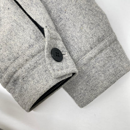 schott Gray Wool Quilted One Star Zip Jacket Size S