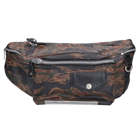 Schott TIGER CAMO BODY BAG Khaki PVC Tiger Camo Bag