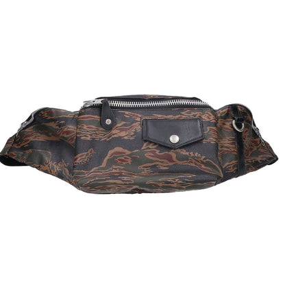 Schott TIGER CAMO BODY BAG Khaki PVC Tiger Camo Bag