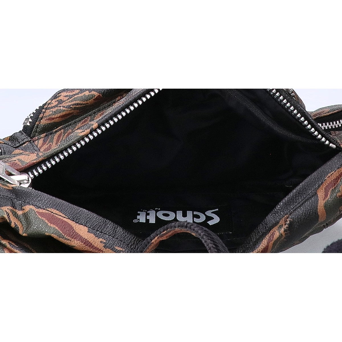 Schott TIGER CAMO BODY BAG Khaki PVC Tiger Camo Bag