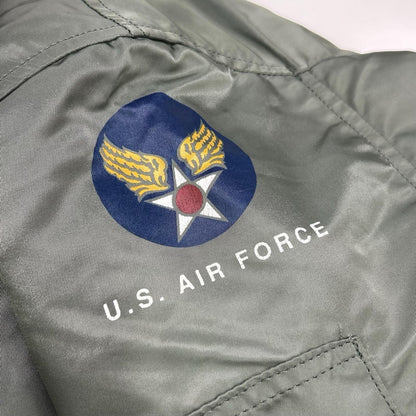 AVIREX Khaki Nylon USA B-15 Flight Jacket Size 40