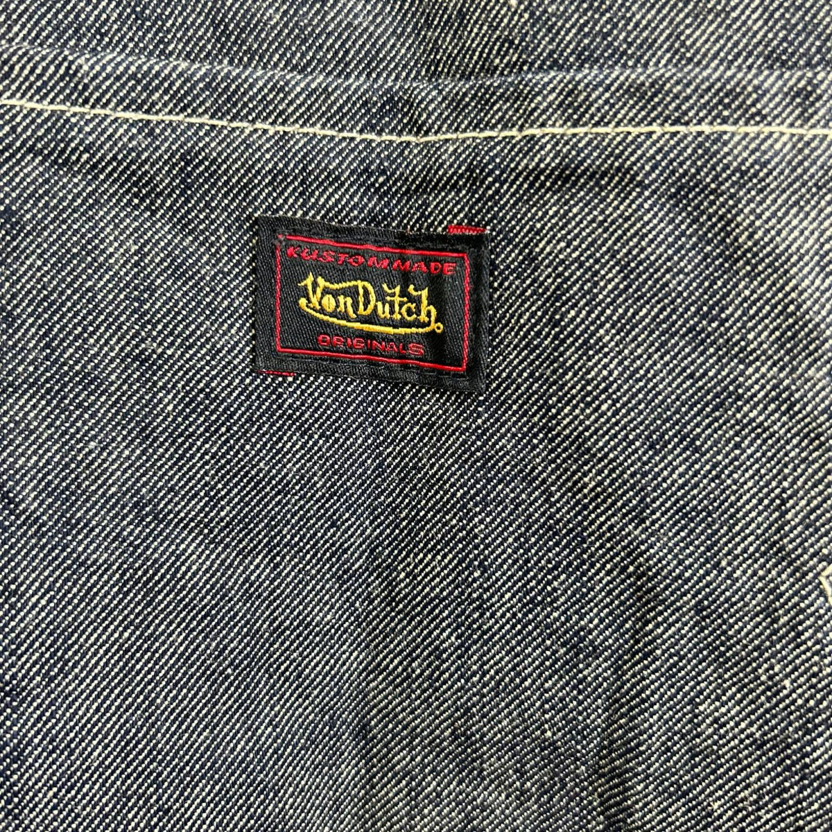 VonDutch Flying Eye Long Sleeve Denim Overall Gray Size M