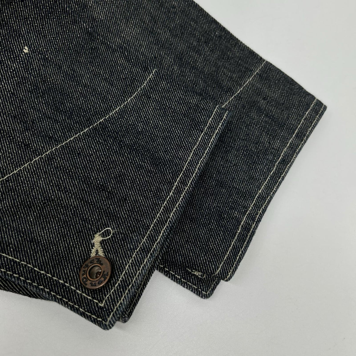 VonDutch Flying Eye Long Sleeve Denim Overall Gray Size M