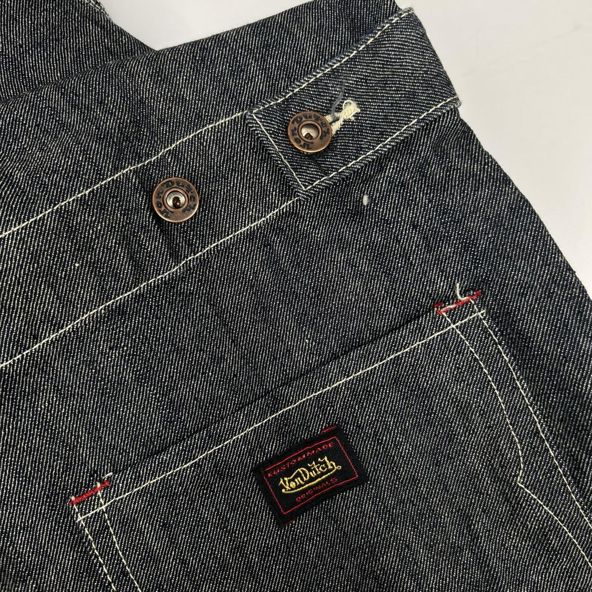 VonDutch Flying Eye Long Sleeve Denim Overall Gray Size M