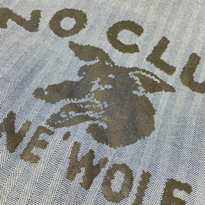 Dickies 90s Light Blue "no club lone wolf" Overalls Jeans Size 46