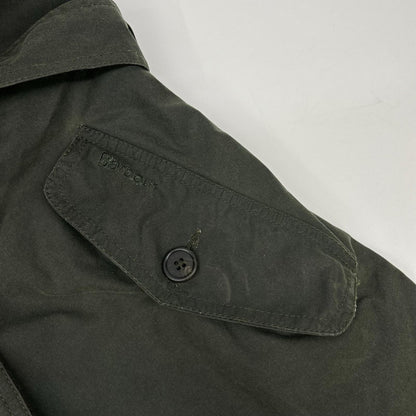 Barbour 08AW Oiled Cotton Double-Breasted Coat Khaki Size S