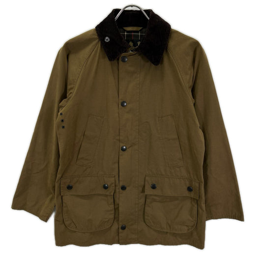 Barbour Brown Bedale Peach Skin Non-Wax Jacket Size 34